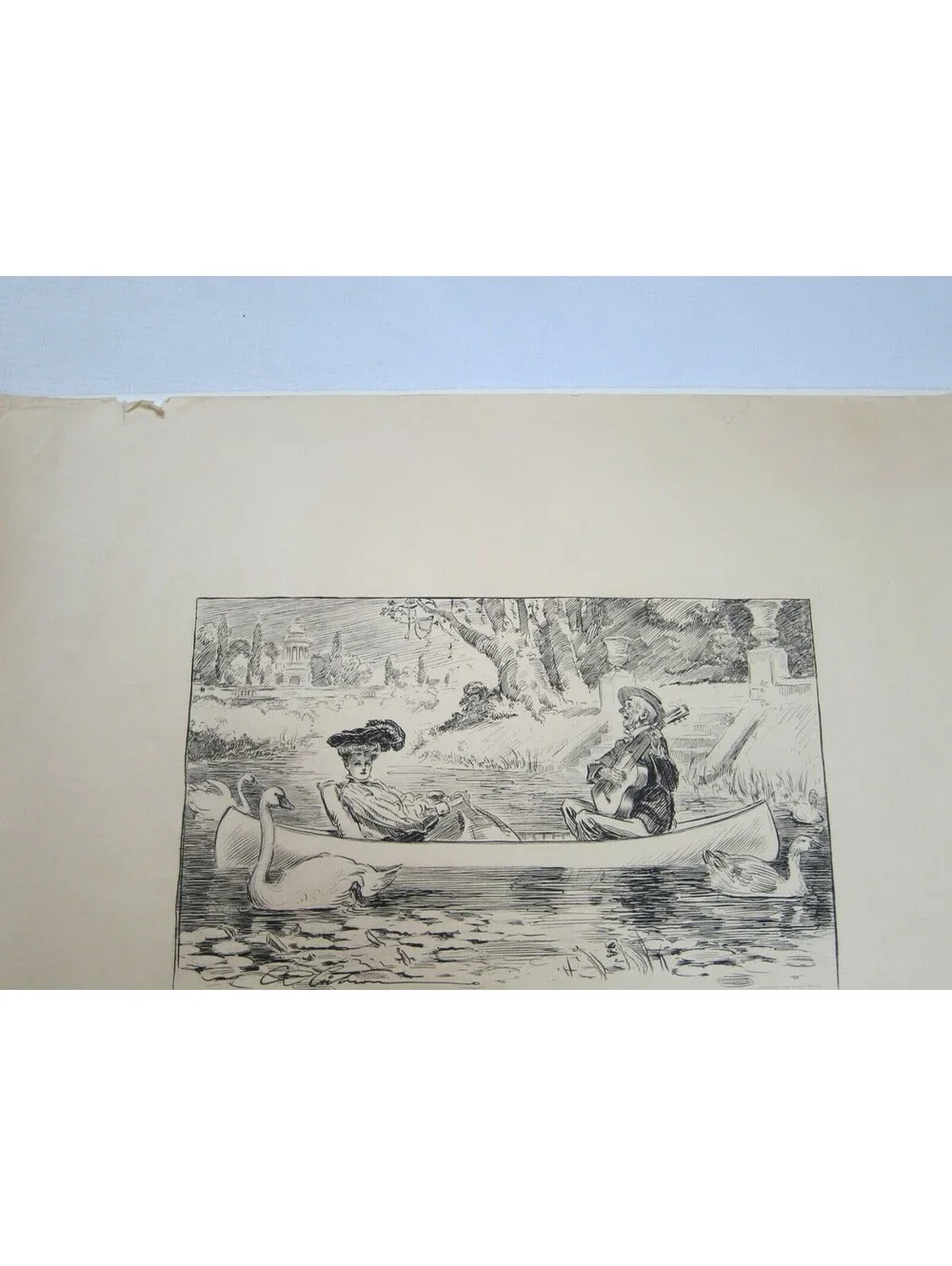 Antique 1904 Charles Dana Gibson Print 